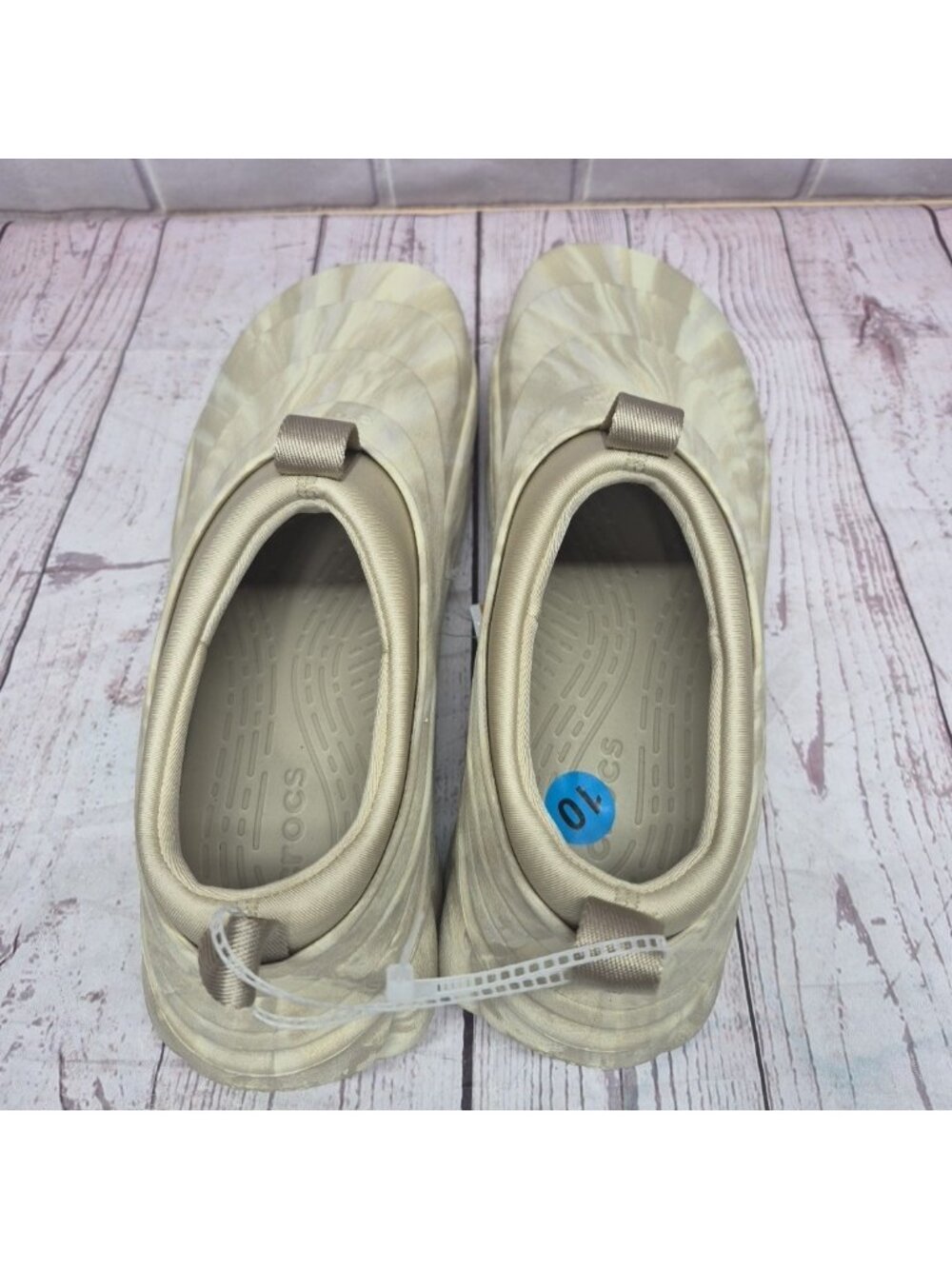 Crocs Echo Storm Marble 210759-0LK Slip On Shoes Men's Size 10M/12W Bone ~ New - Picture 6 of 9